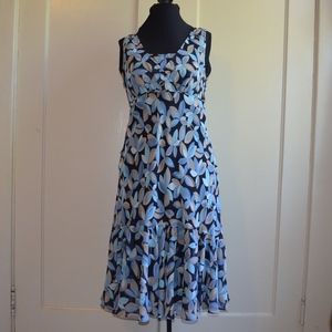 Ann Taylor Loft Sleeveless Floral Pattern Dress